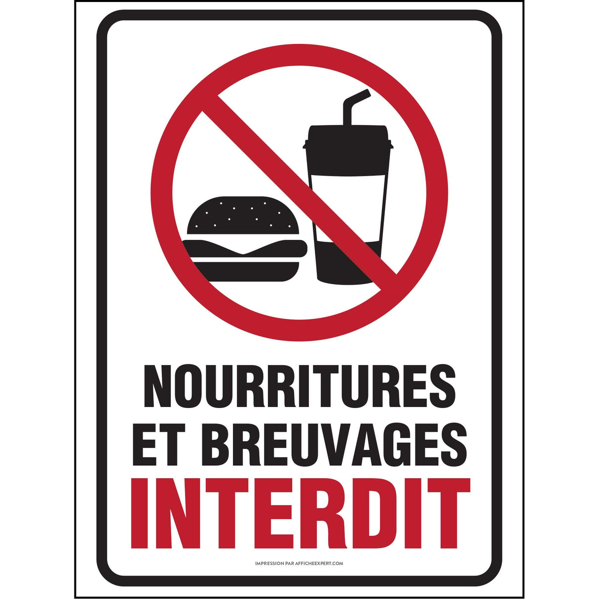 Nourritures et breuvages interdit