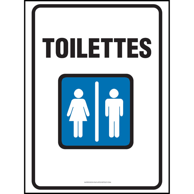 Affiche - Toilettes