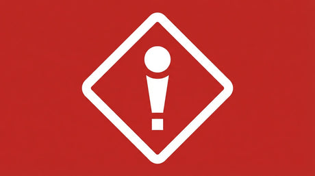 Pictogrammes de danger SIMDUT en forme de losange sur fond rouge-orange