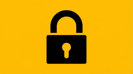Pictogramme de sécurité illustrant le cadenassage d'une source d'énergie