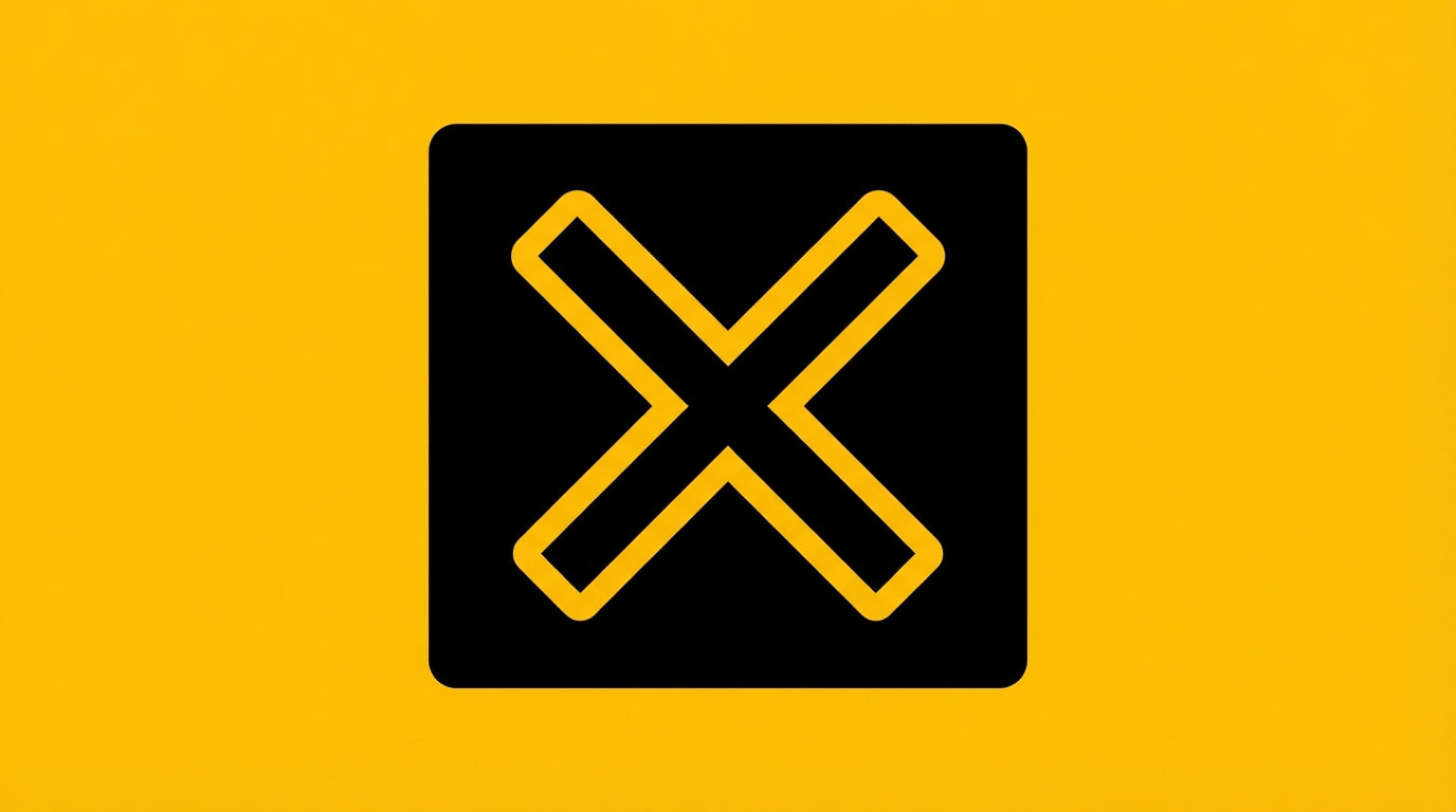 Pictogramme d'avertissement illustrant des erreurs de signalisation en milieu de travail