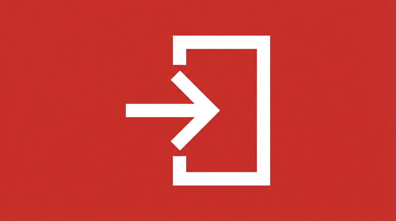 Pictogramme de flèche d'évacuation vers une sortie sur fond rouge représentant les exigences d'affichage d'urgence