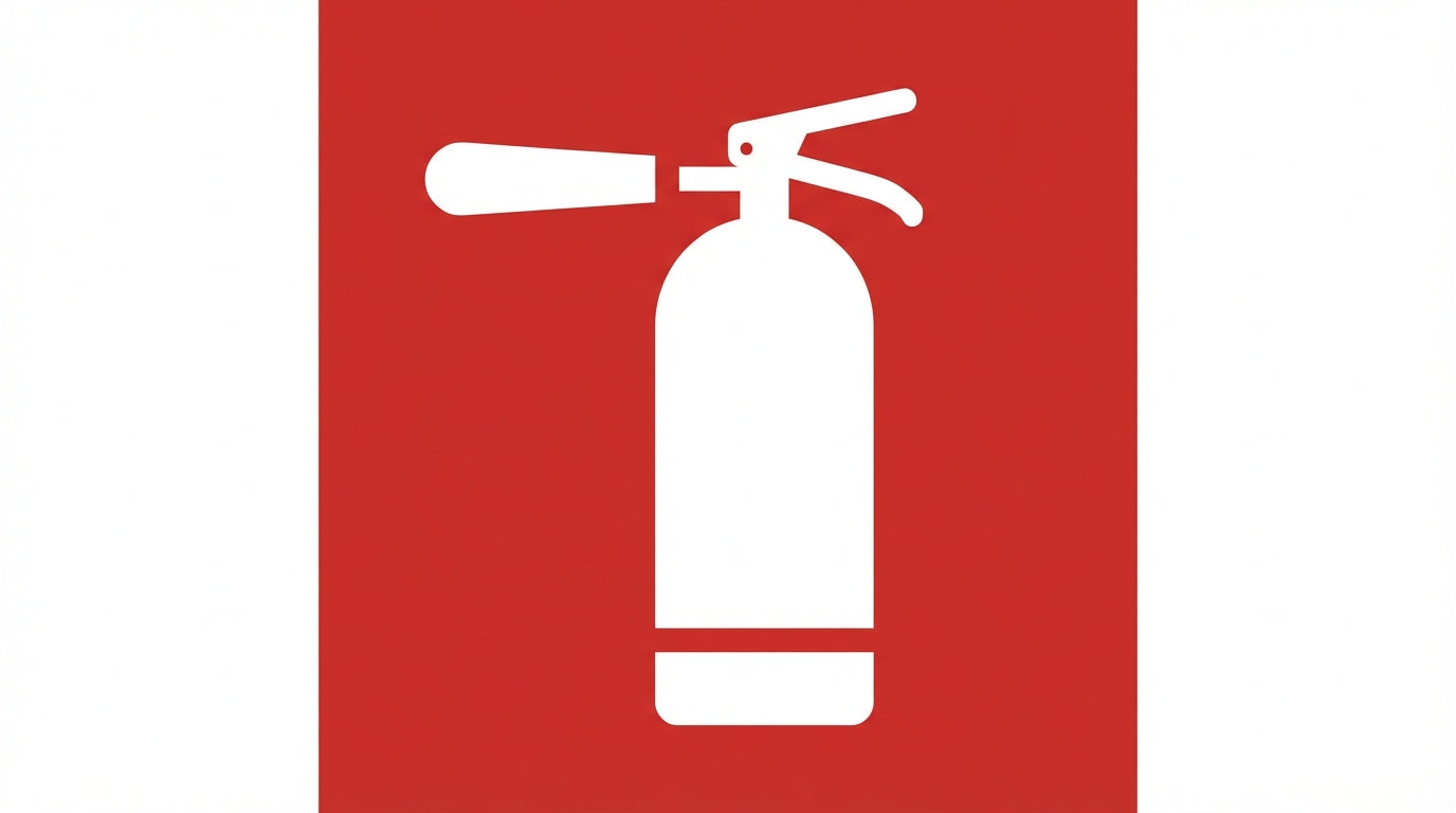 Pictogramme illustrant les principaux types de signalisation de protection incendie