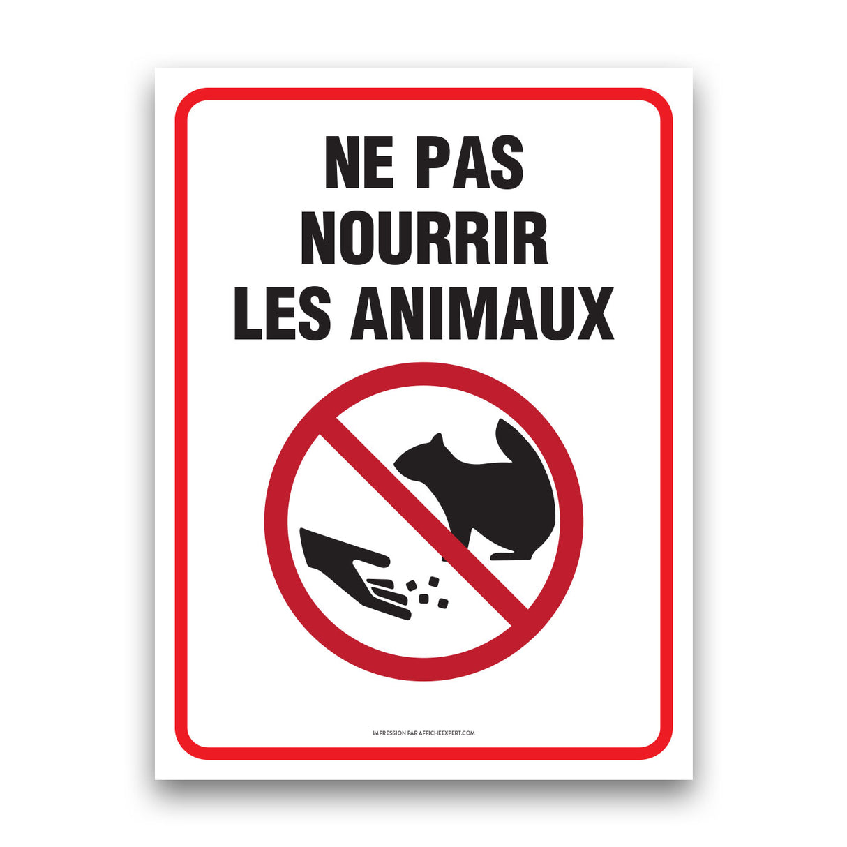 Ne pas nourrir les animaux