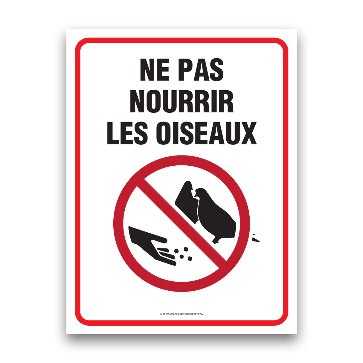 Ne pas nourrir les oiseaux