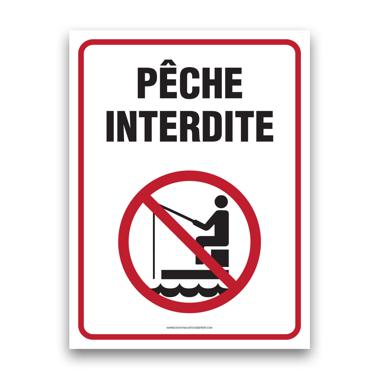 Sign - "Pêche interdite"