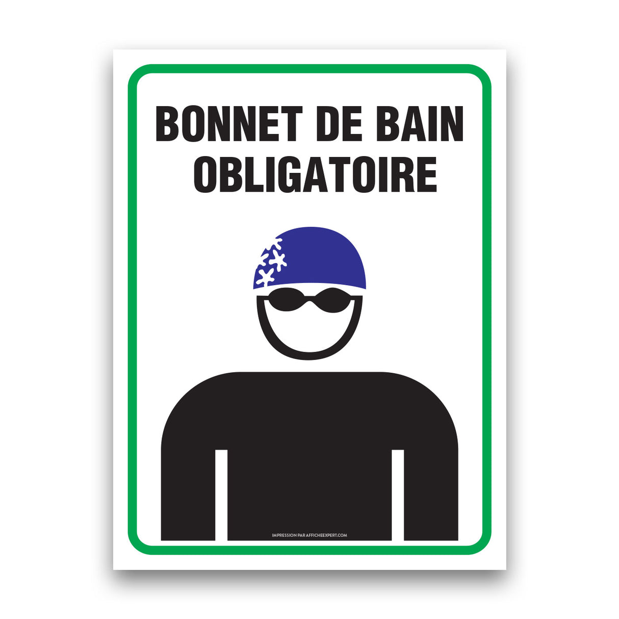 Bonnet de bain obligatoire