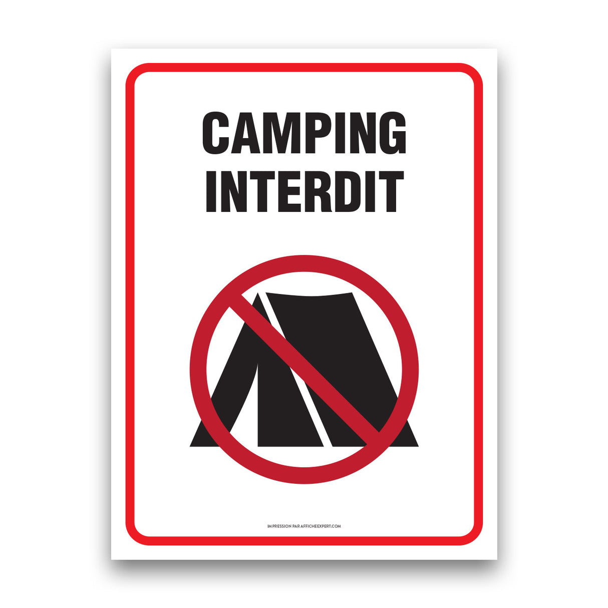 Sign - "Camping interdit"