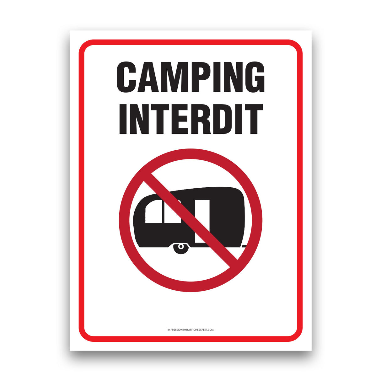 Camping interdit