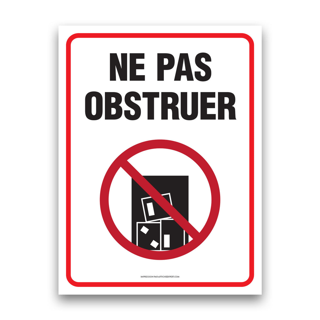 Ne pas obstruer