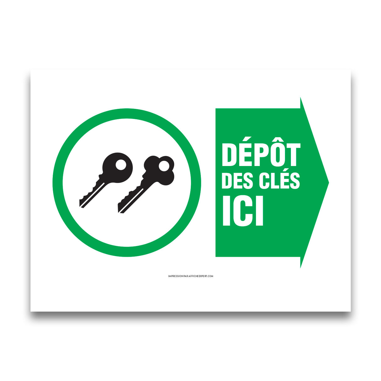 Affiche - Dépôt à clés (fr)