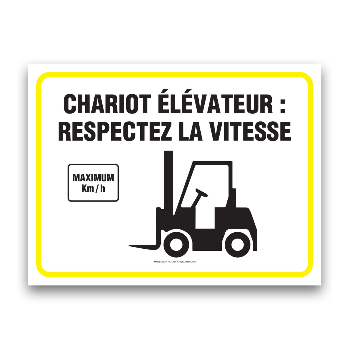 Chariot élévateur : Respecter la vitesse