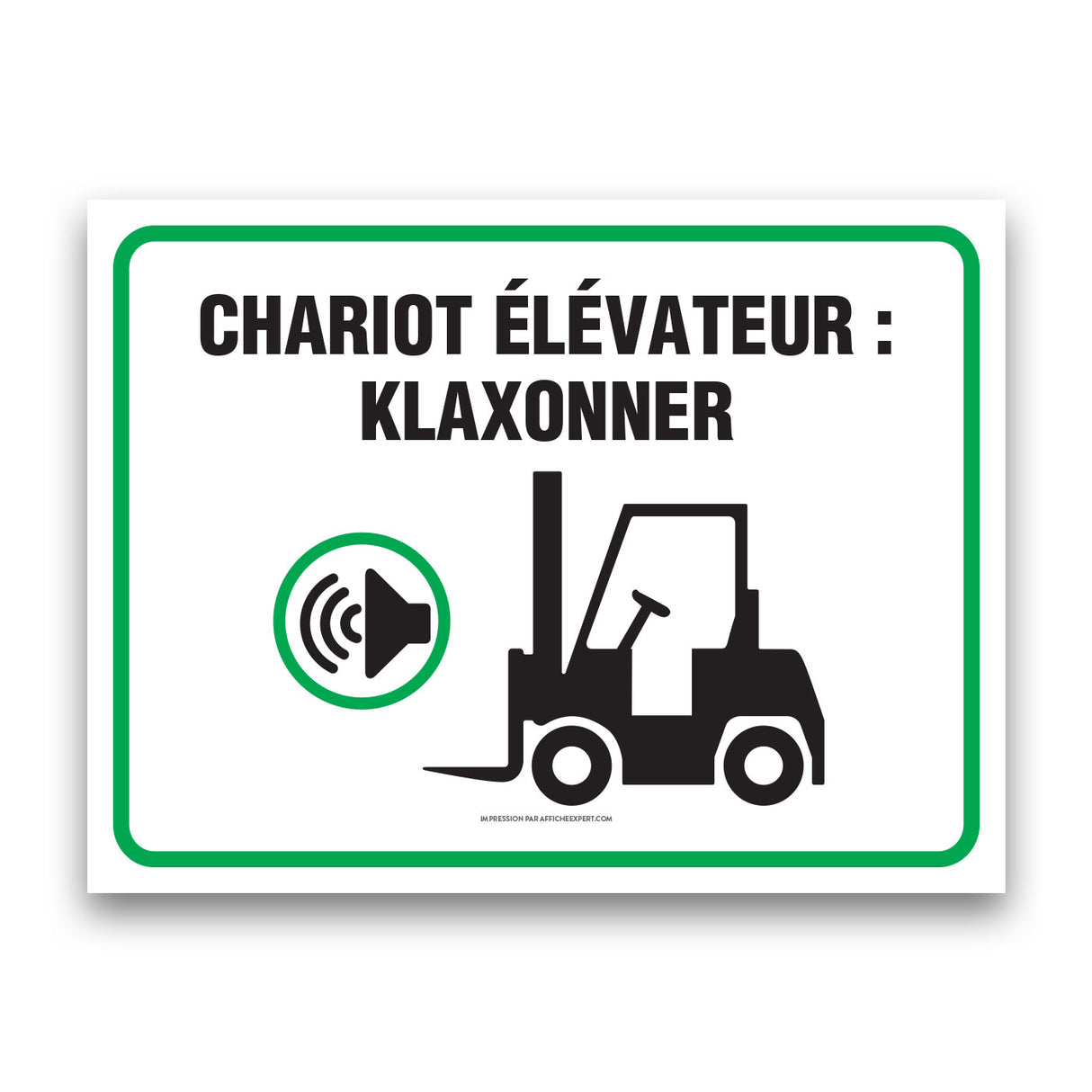 Chariot élévateur : Klaxonner