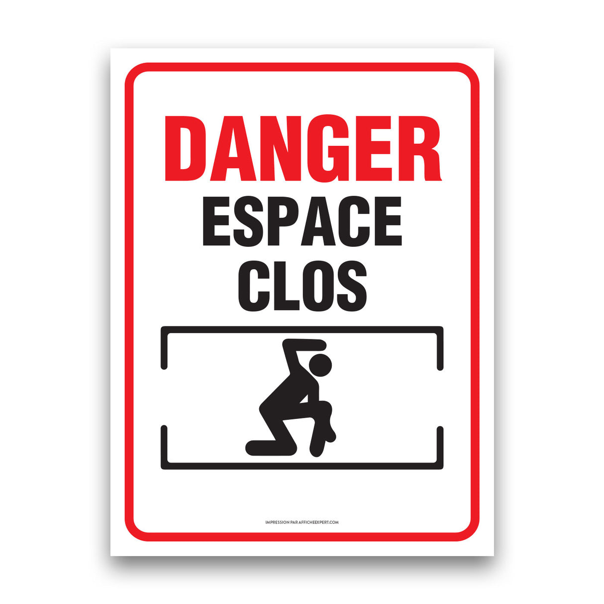 Danger - Espace clos