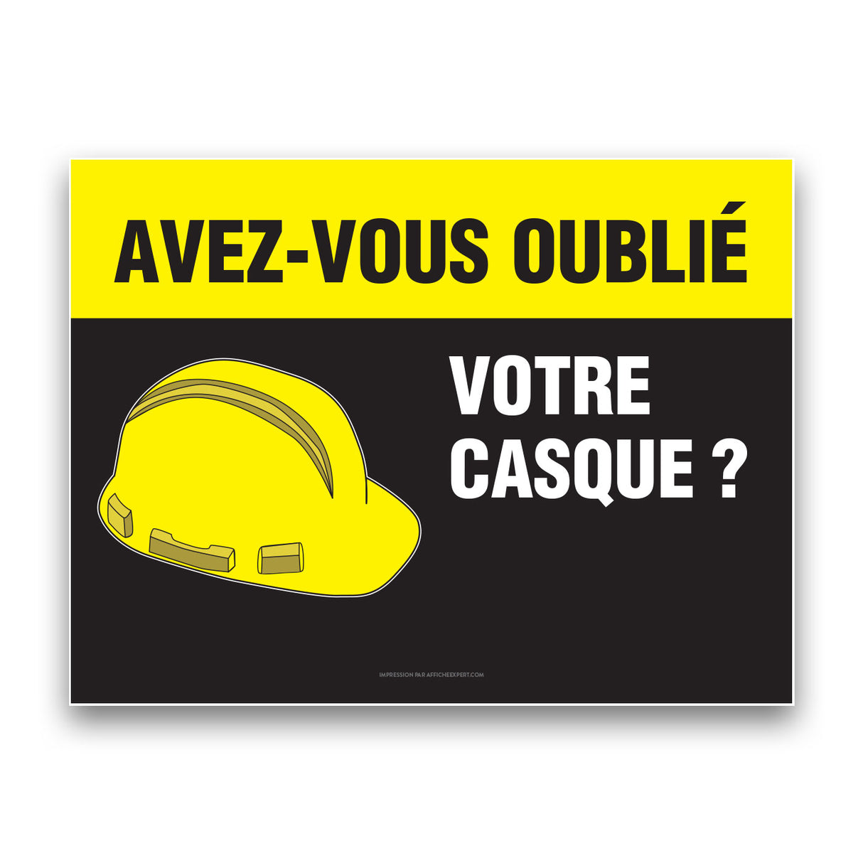 Avez-vous oublié votre casque?