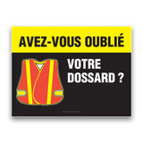 Avez-vous oublié votre dossard ?