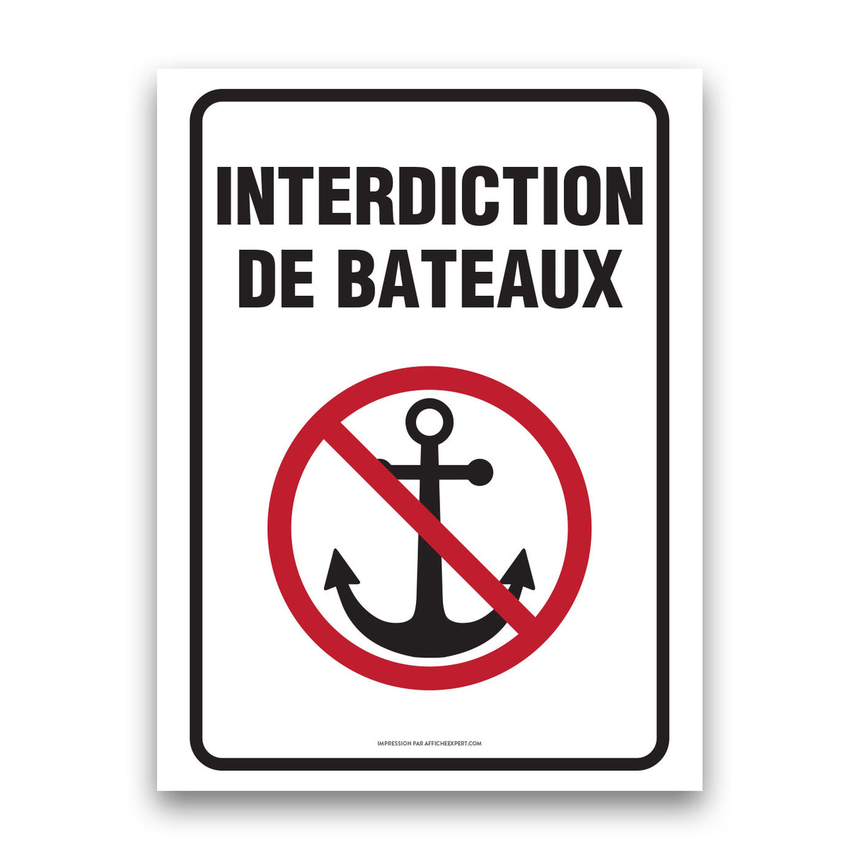 Interdiction de bateaux