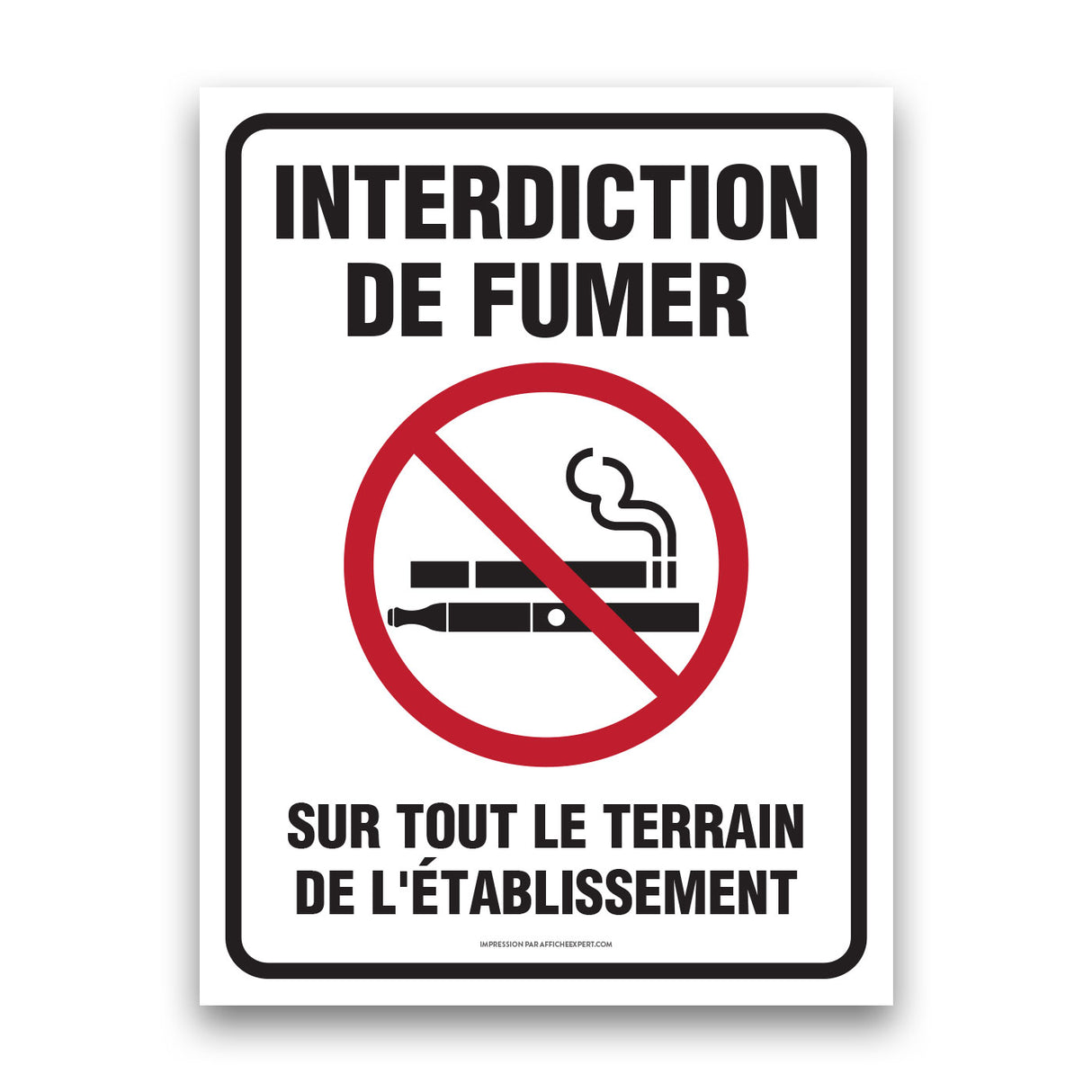 Interdiction de fumer / vapoter