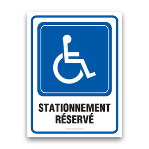 Stationnement réservé