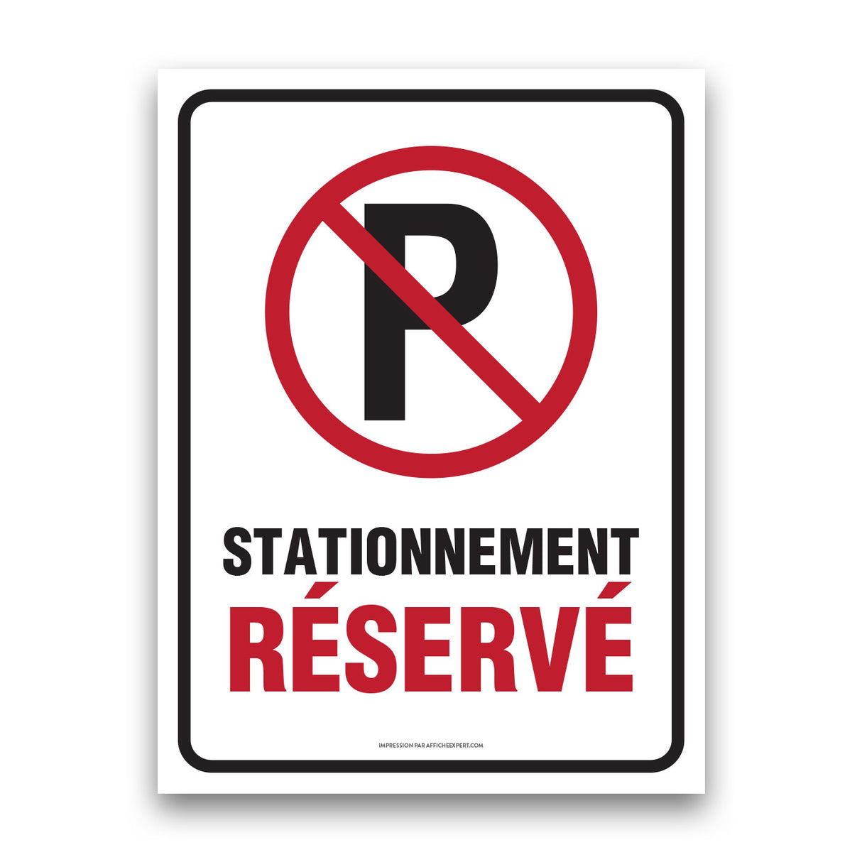 Stationnement réservé