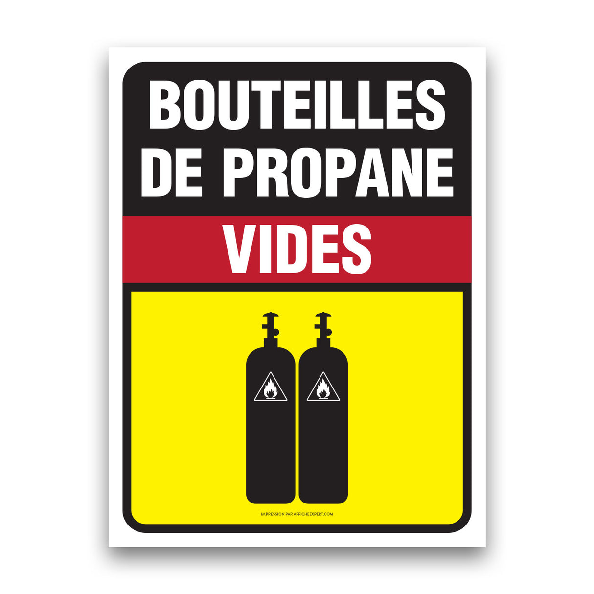 Bouteilles de propane vides