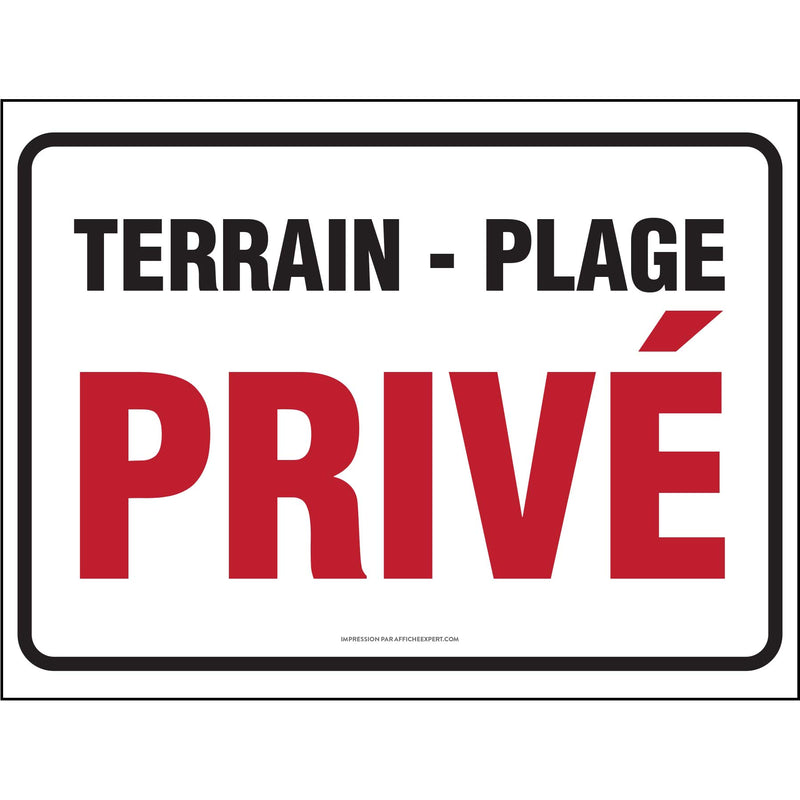 Terrain - Plage Privé