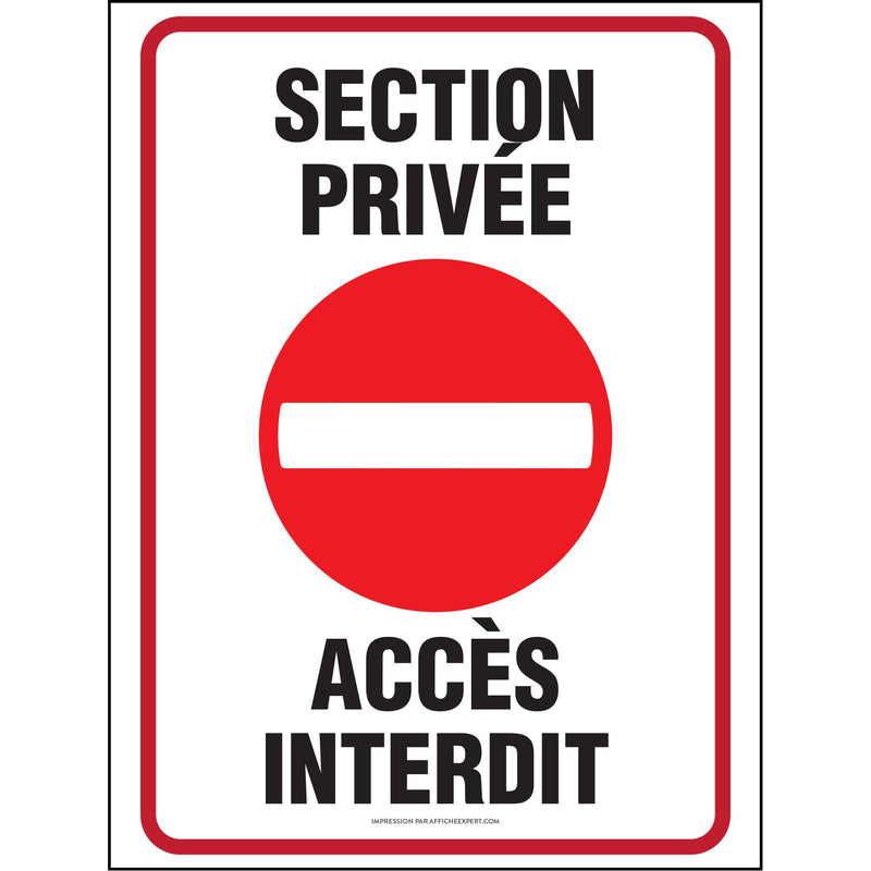 Section Privée - Accès interdit