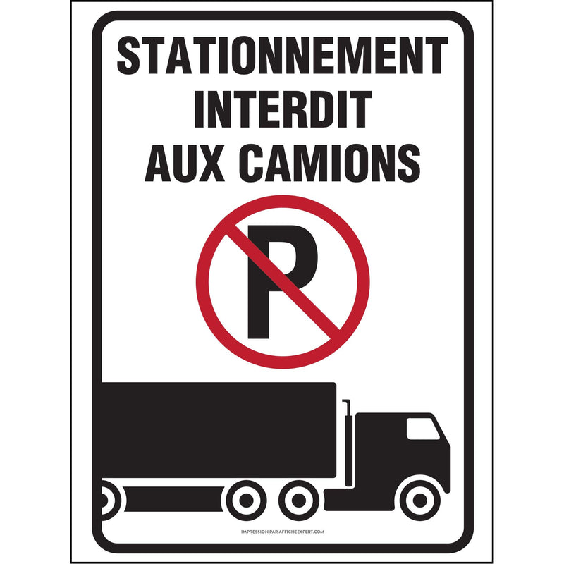 Stationnement Interdit aux camions