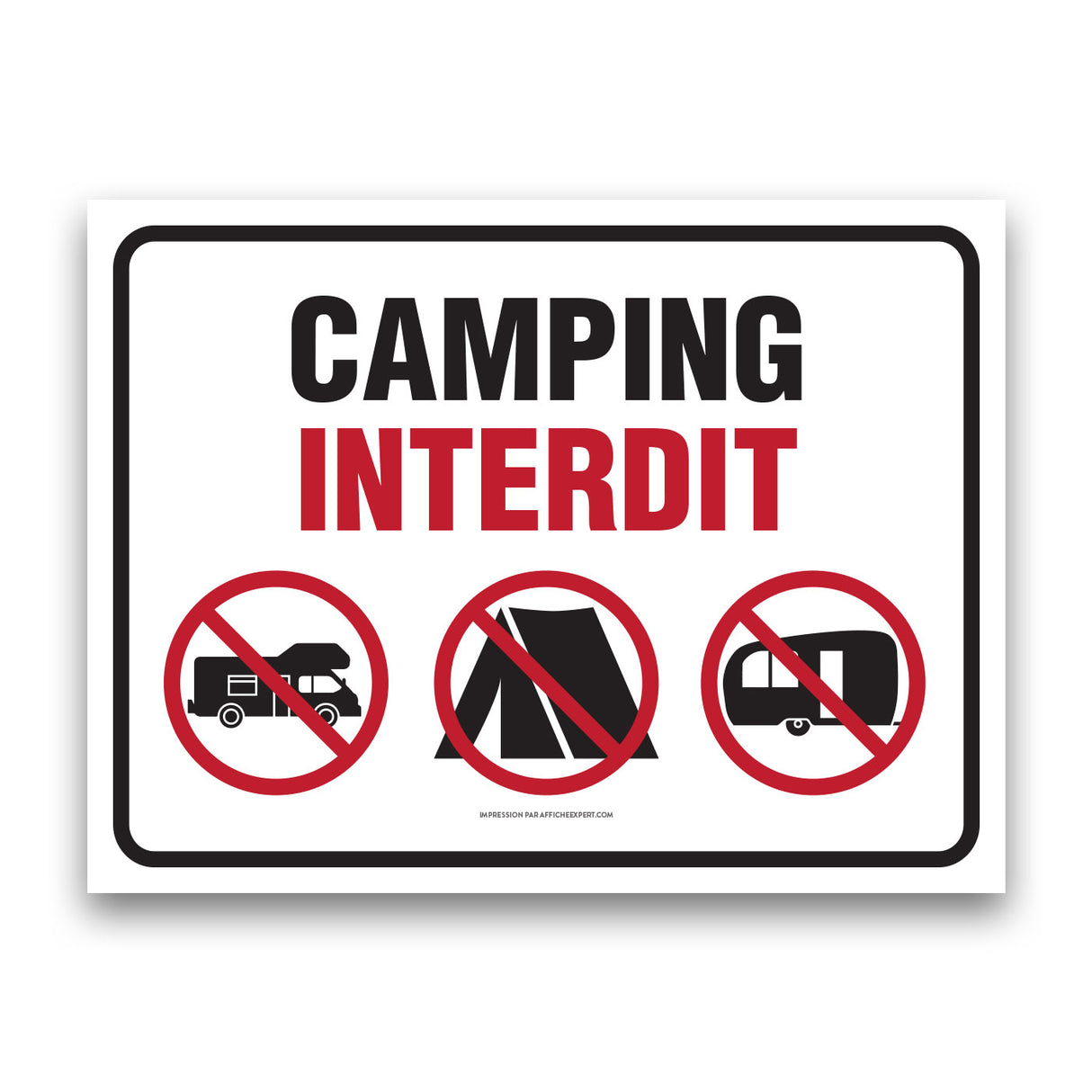 Camping interdit