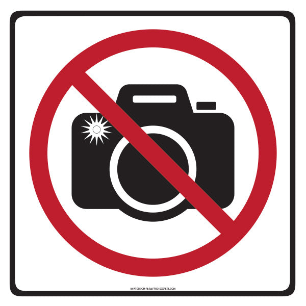 Prise de photos interdite