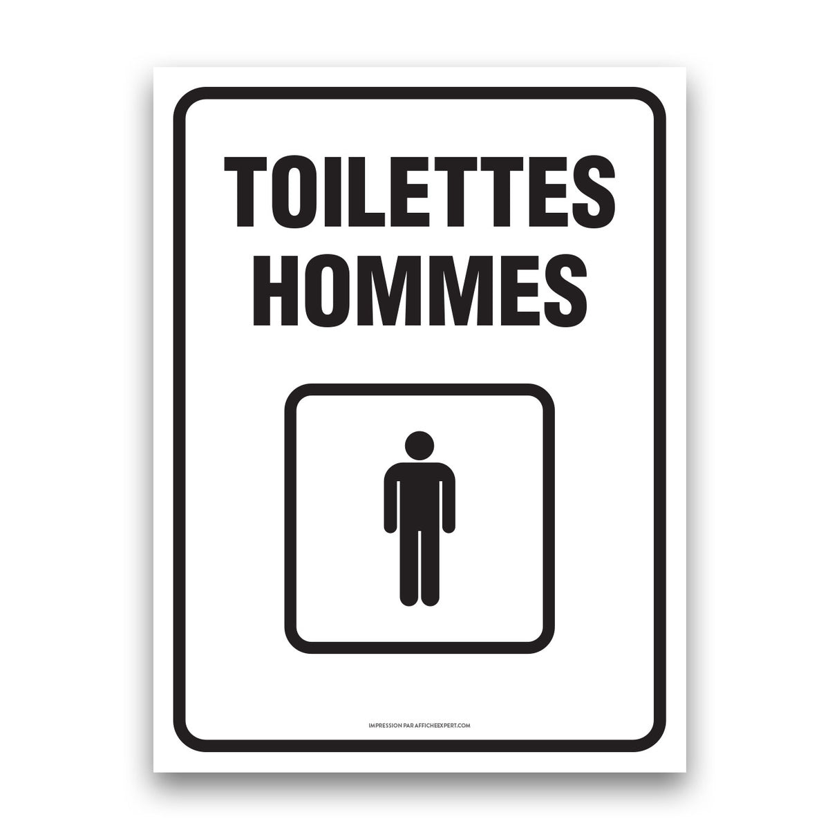 Sign - "Toilettes - Hommes"