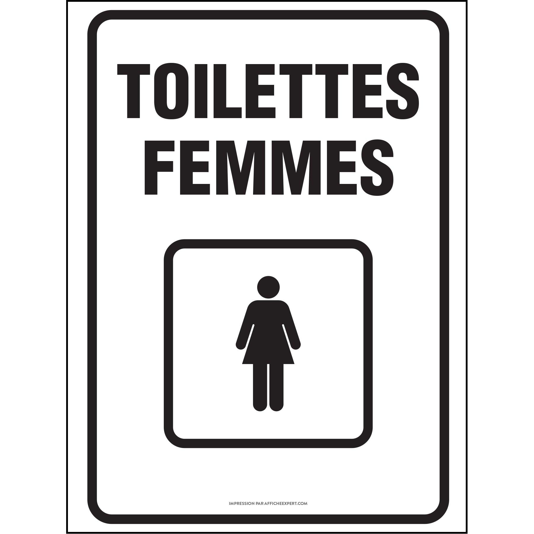 Affiche Toilettes Femmes Affiche Expert Affiche Toilettes Femmes Affiche Expert
