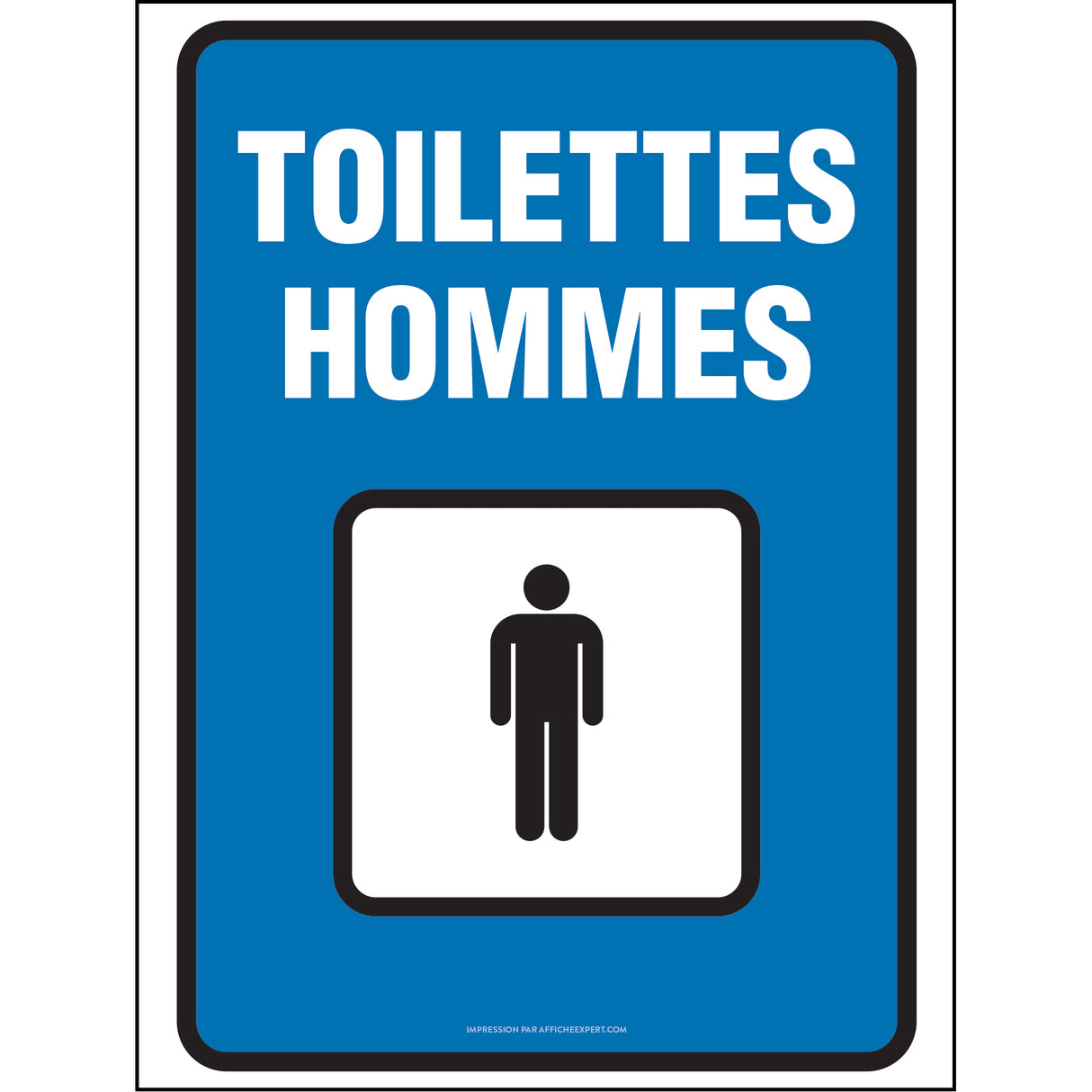 Sign - "Toilettes - Hommes"