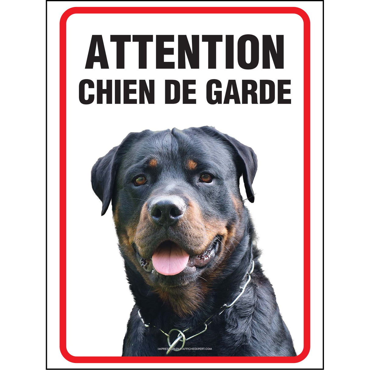 Attention chien de garde - Rottweiler