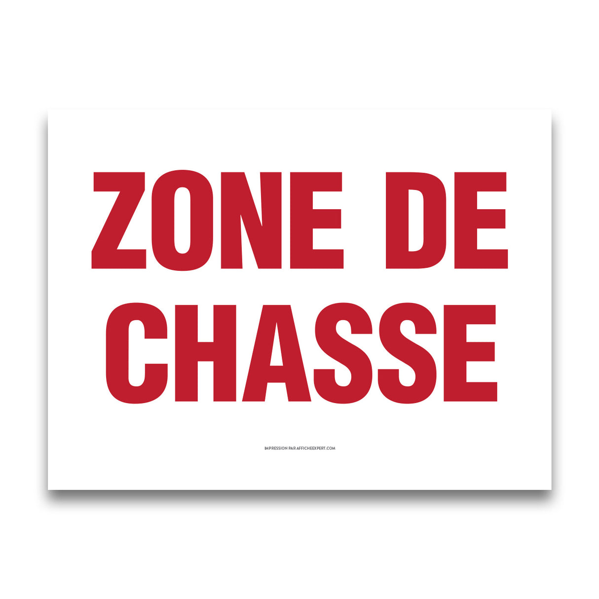 Zone de chasse