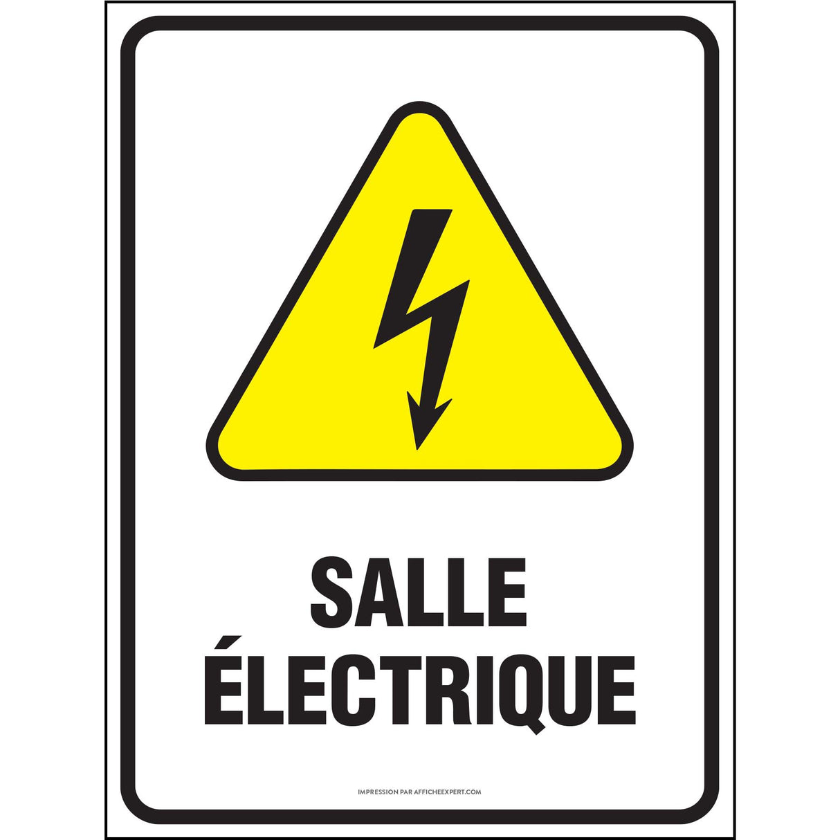 Sign - "Salle électrique"