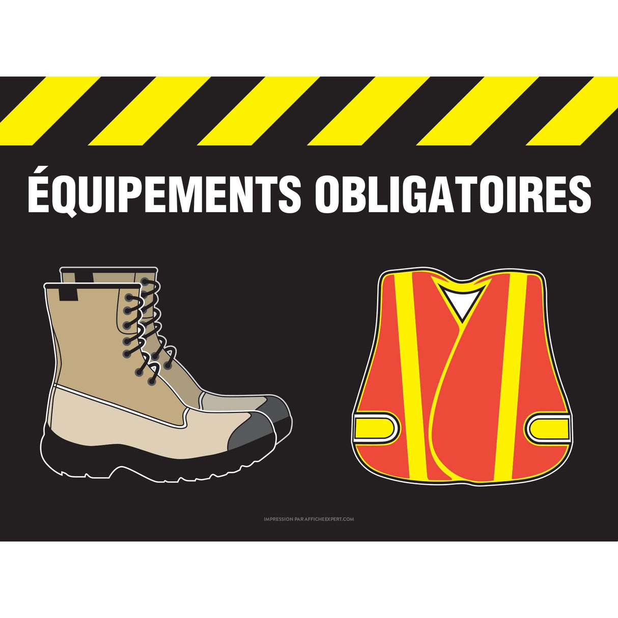 Équipements obligatoires (Bottes et dossard)