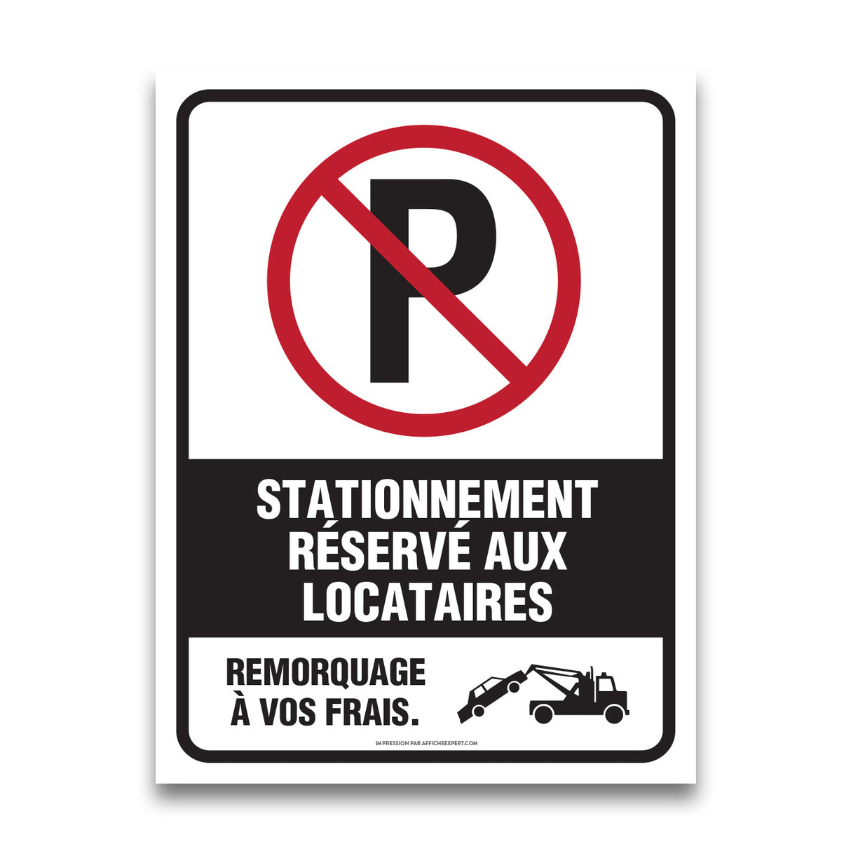 Stationnement réservé aux locataires