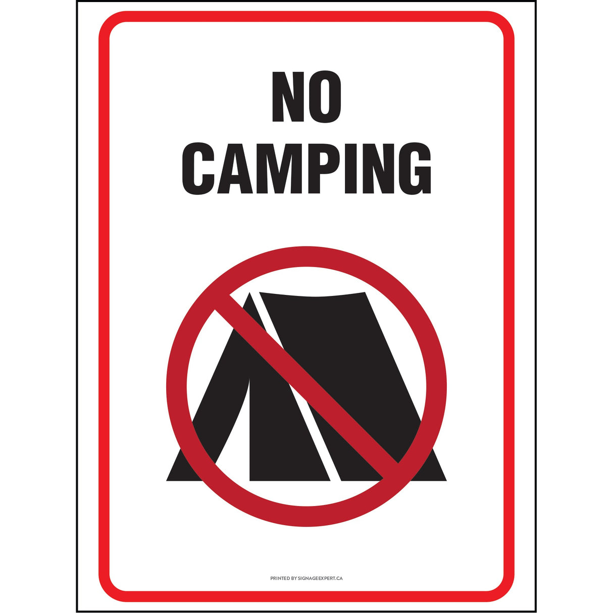 No Camping Allowed