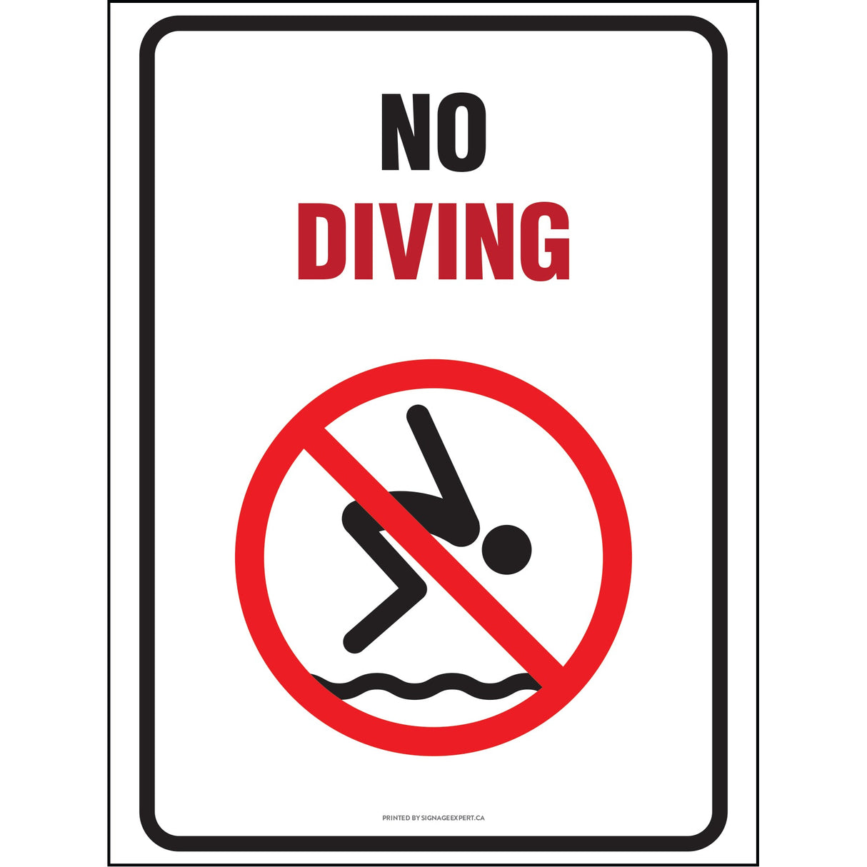 No Diving