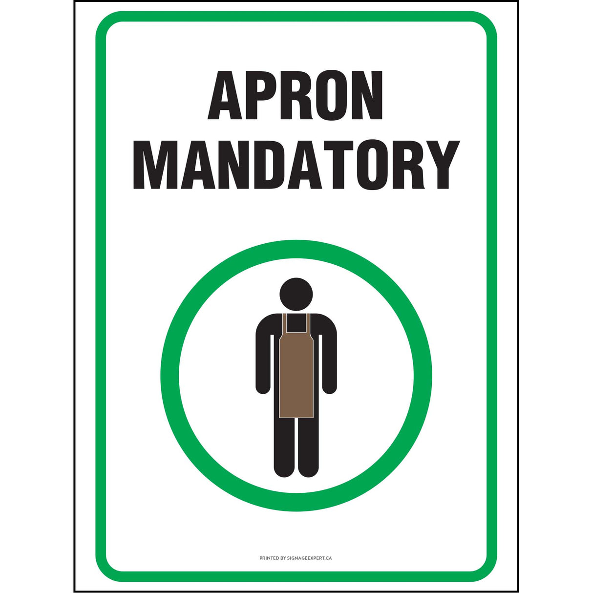 Apron Mandatory