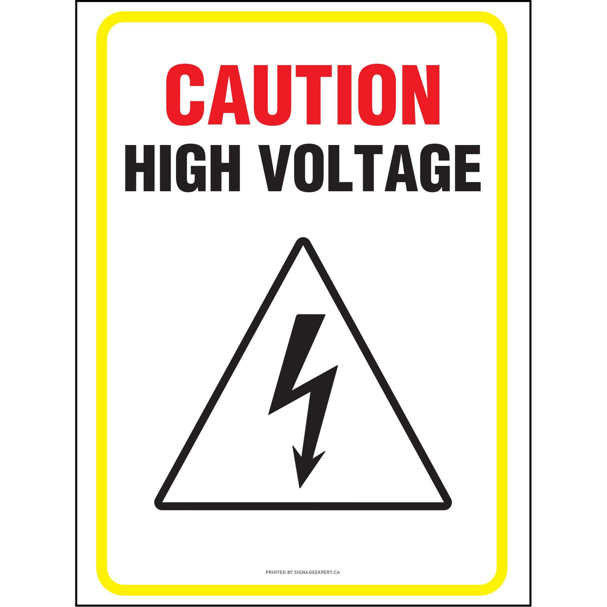 Caution Electricity