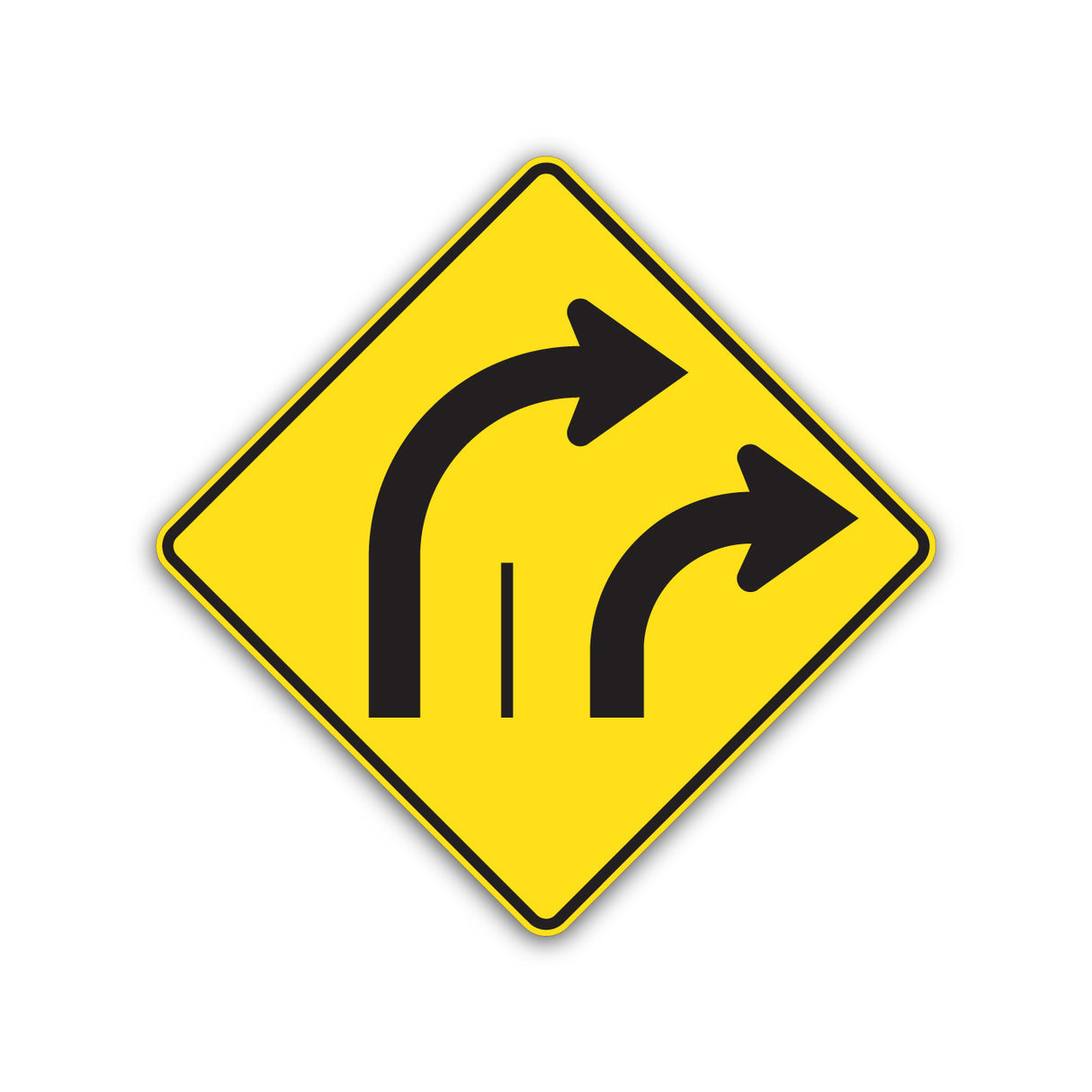 Signal avancé de direction des voies (D-100-11-D)