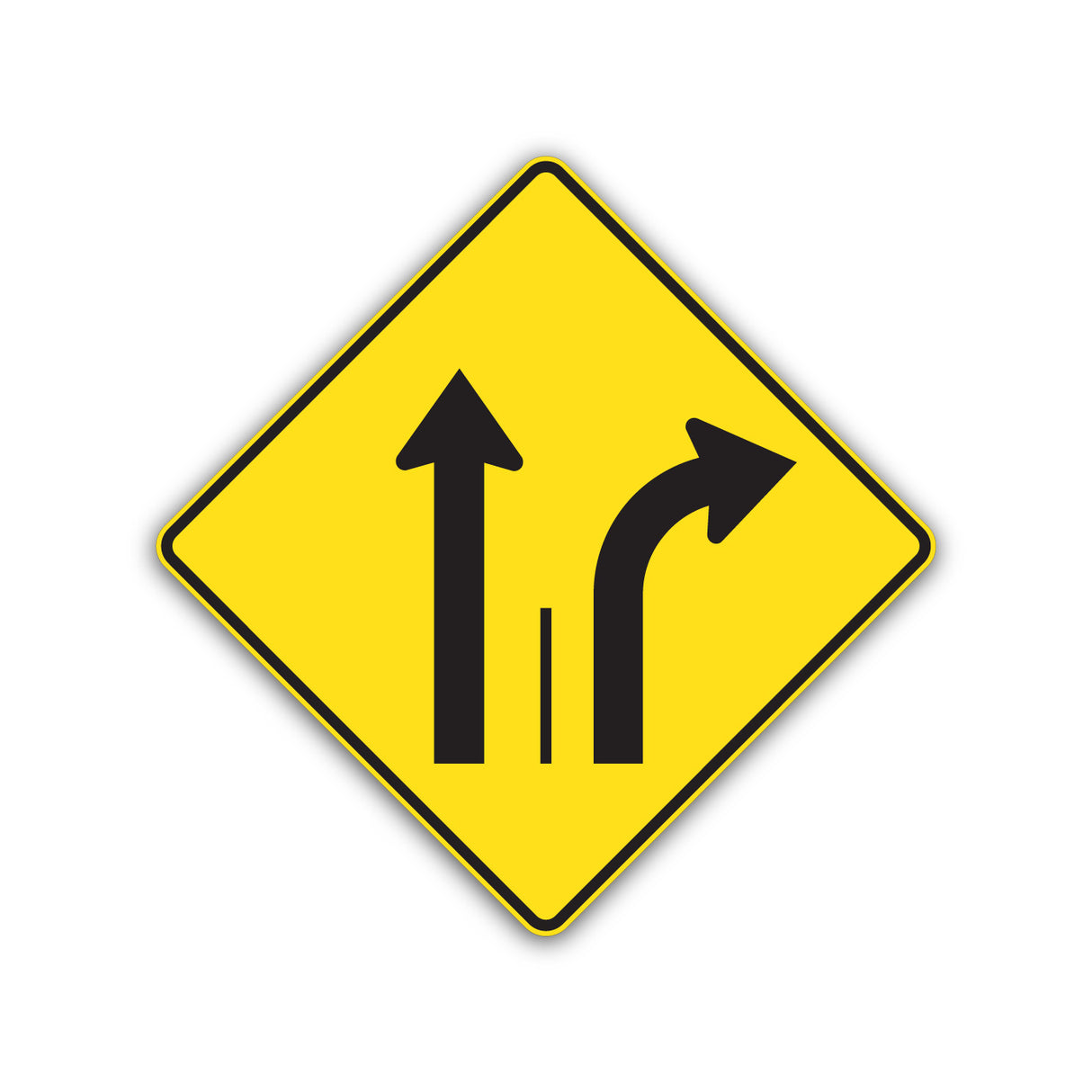 Signal avancé de direction des voies (D-100-6-D)