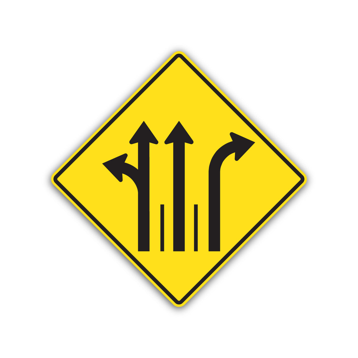 Signal avancé de direction des voies (D-100-8-A)