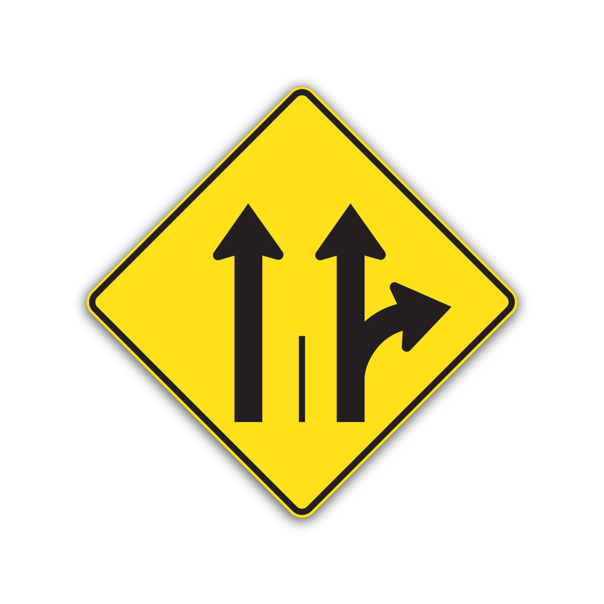 Signal avancé de direction des voies (D-100-9-D)