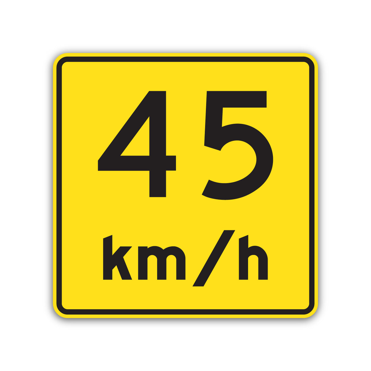 Vitesse recommandée - 45 km/h (D-110-P-2-45)