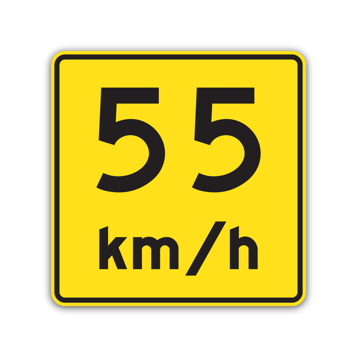 Vitesse recommandée - 55 km/h (D-110-P-2-55)