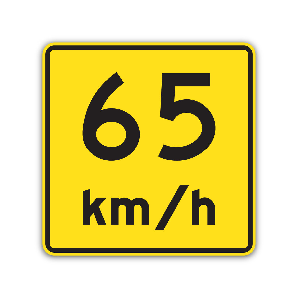 Vitesse recommandée - 65 km/h (D-110-P-2-65)