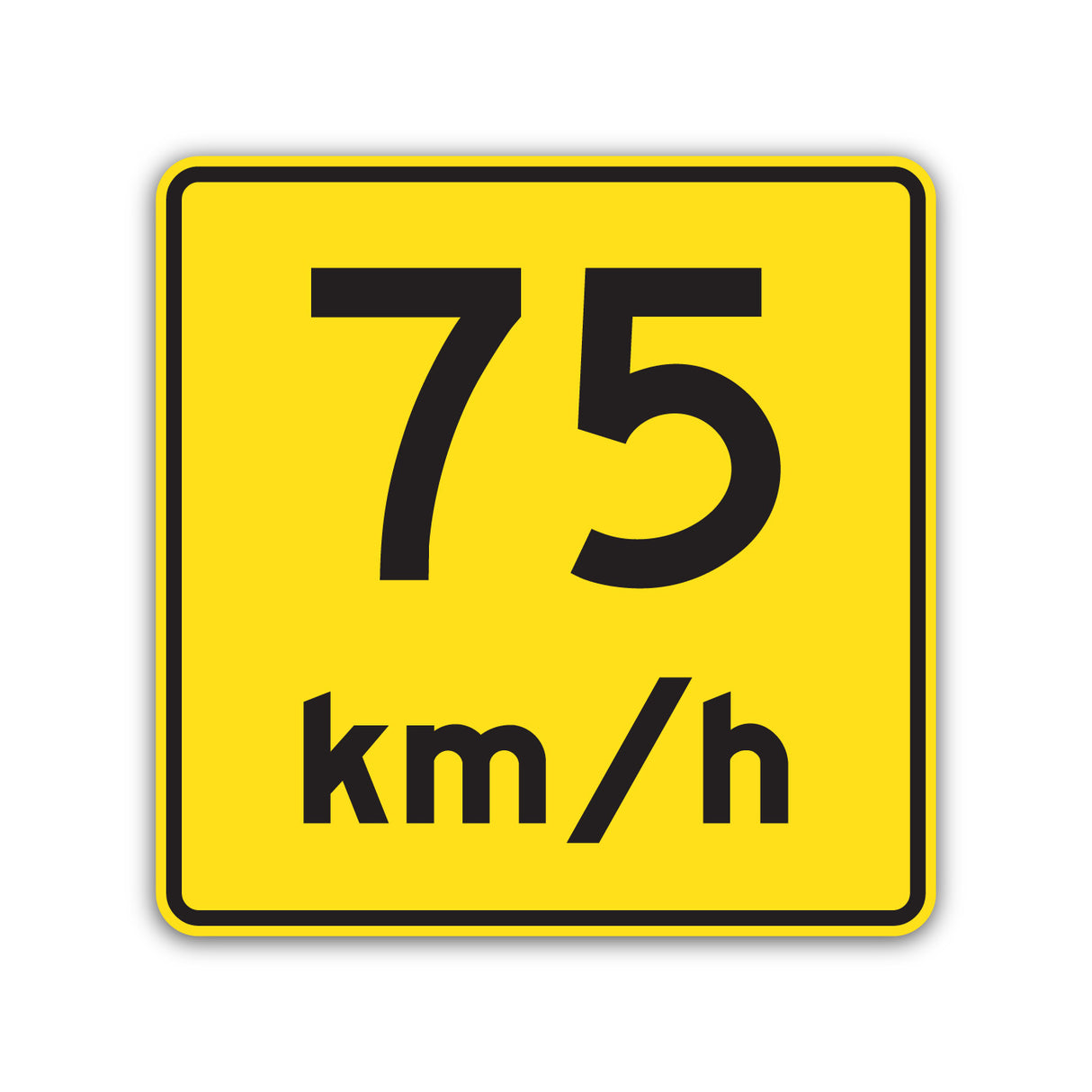 Vitesse recommandée - 75 km/h (D-110-P-2-75)